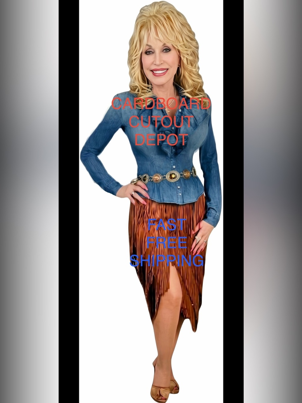 Dolly Parton Life Size Cardboard Cutout Free Shipping! LAST ONE